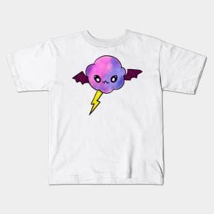 Vampire Bat Galaxy Cloud Kids T-Shirt